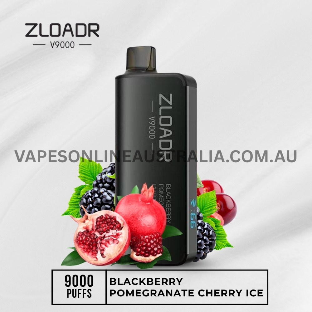 ZLOADR V9000 Blackberry Pomegranate Cherry Ice ZLOADR V9000 Blackberry Pomegranate Cherry Ice