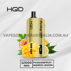 HQD Cuvie Slick Plus 12000 Puffs Passionfruit Mango Lemon