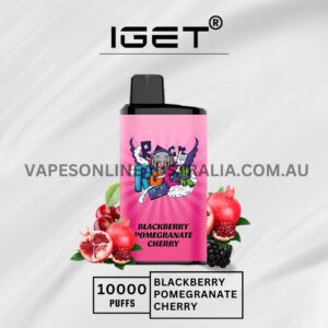 IGET Bar Pro 10000 Puffs Blackberry Pomegranate Cherry