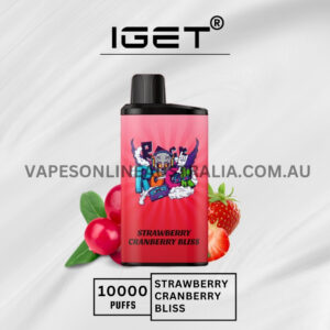 IGET Bar Pro 10000 Puffs Strawberry Cranberry Bliss