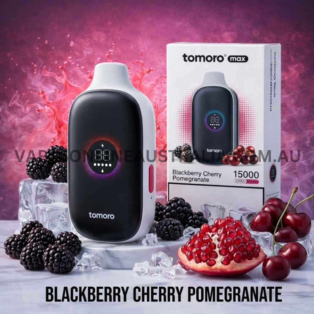 TOMORO 15000 Max Puffs Blackberry Cherry Pomegranate TOMORO 15000 Max Puffs Blackberry Cherry Pomegranate